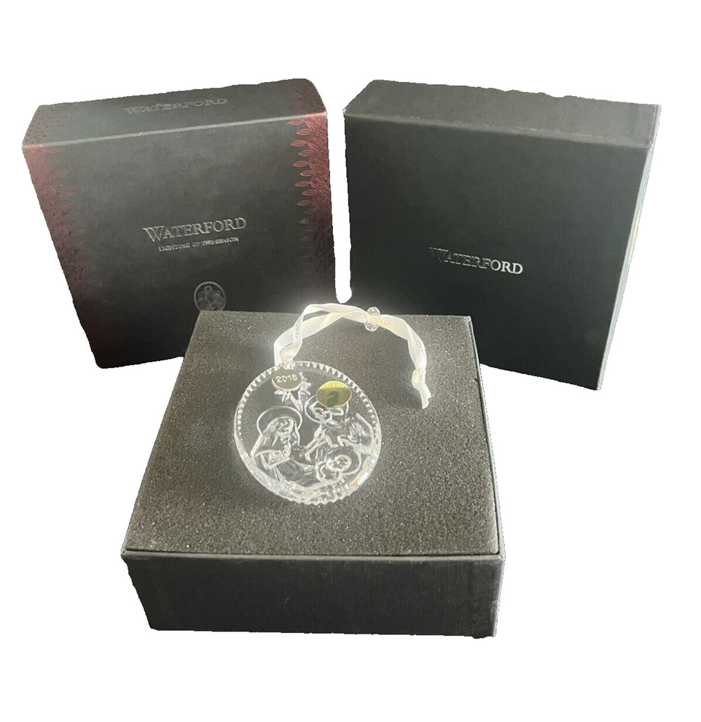 Waterford 2018 Crystal Nativity Ornament 3.5" w/ Original Box NIB